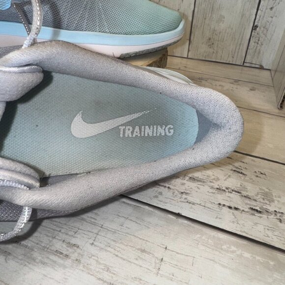 Nike Flex Supreme TR5 Womens Sz 10 Running Training Shoes Sneakers Blue White - Picture 8 of 10